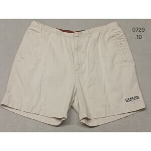 Chaps Ralph Lauren (Large) Men's Beige Vintage Cotton String and Zip Shorts